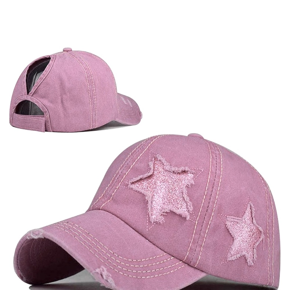 Star Embroidered Baseball Cap